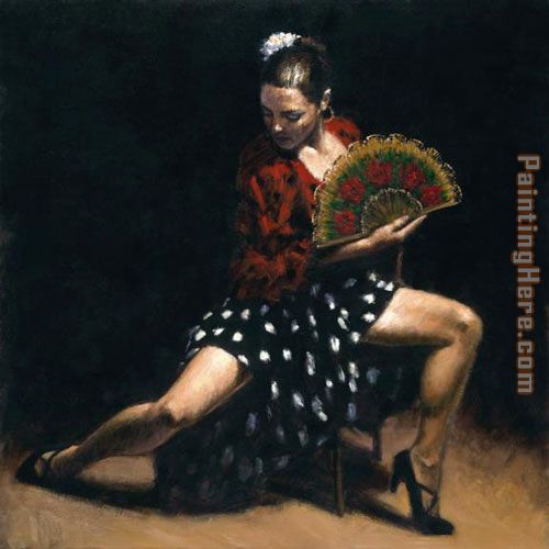 sevillana painting - Flamenco Dancer sevillana art painting